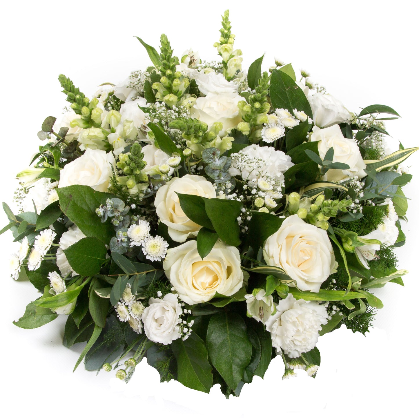 White and Greens Natural Posy Pad