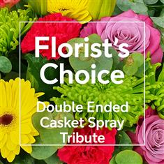 Florist Choice Double Ended Casket Spray Tribute