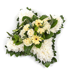 Based Cushion with foliage edge