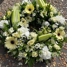 Florist Choice Lily Funeral Wreath