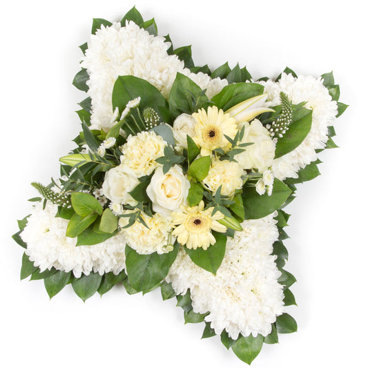 Based Cushion with foliage edge