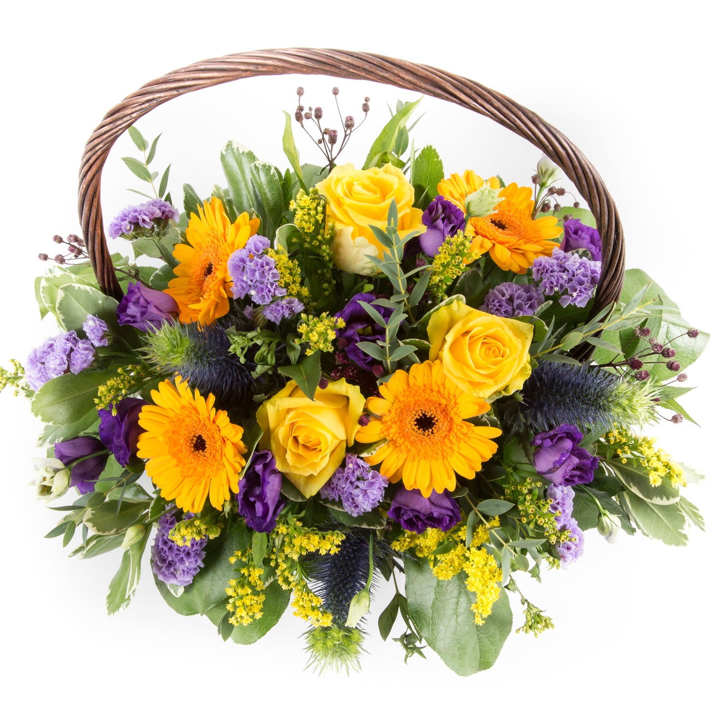 Yellows and Purple Basket