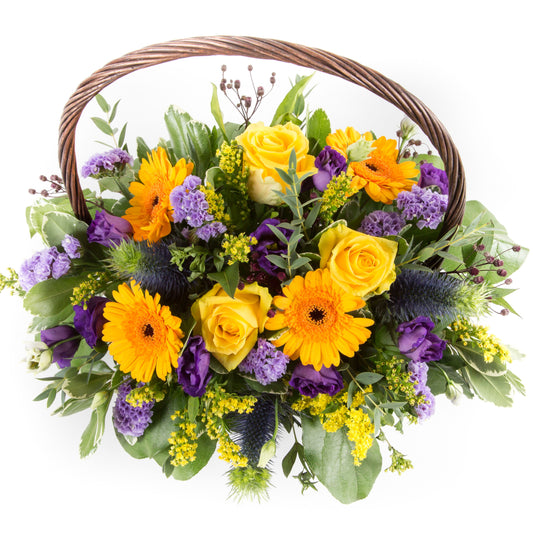 Yellows and Purple Basket