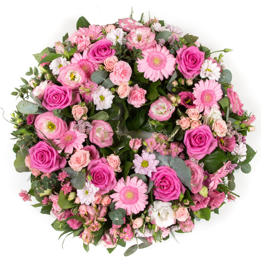 All The Pinks Loose Wreath