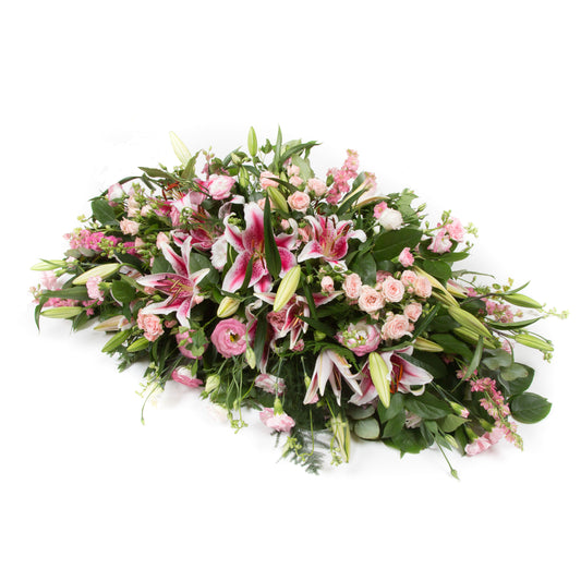 Pink Lilys and Seasonal Pink Double-Ended Spray