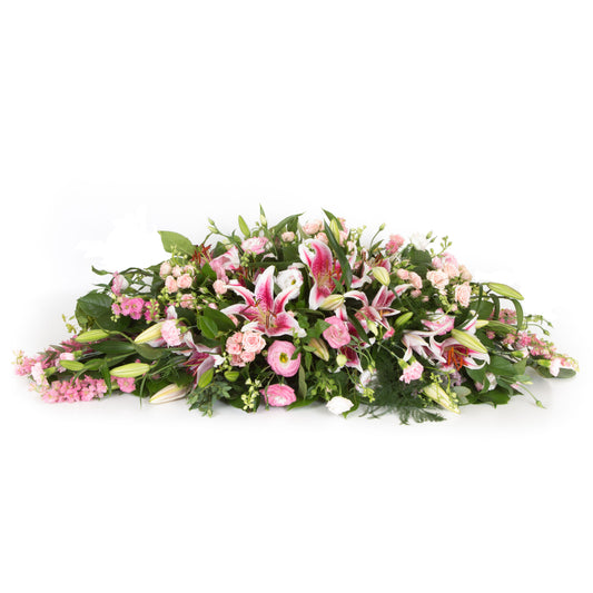 Pink Lilys and Seasonal Pink Double-Ended Spray