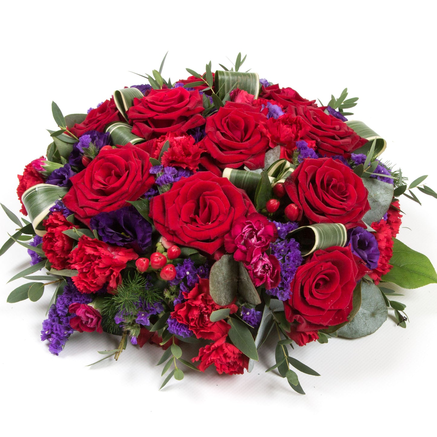 Red Rose and Purples Posy Pad